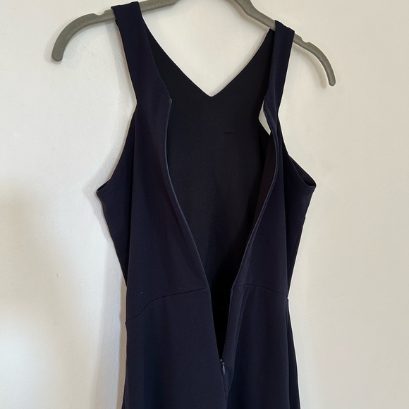 AQUA Navy Blue Fit & Flare Halter Neck Mini Dress - Picture 8 of 9